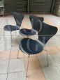 Set of 3 chairs by Arne Jacobsen model 3107 - series 7