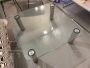 Glass coffee table by Marco Zanuso for Zanotta