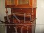 Two-body antique cupboard with glass doors from the early 1900s