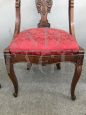 Set of 6 antique gondola chairs, Empire period, 19th century