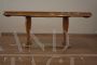 Dining table by Vittorio Dassi with marble base and glass top