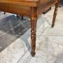 Antique extendable farmhouse Tuscan table in solid walnut, 19th century