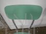 Pair of vintage green formica chairs, 1960s