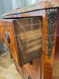 18th century dresser with rich inlays and marble top