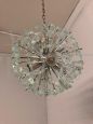 Sputnik chandelier by Fontana Arte in glass, 1968