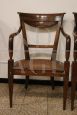 Pair of antique armchairs from the Directoire period, 18th century