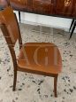 4 vintage 60s dining chairs in imitation leather