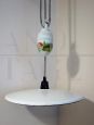 1930s up and down pendant light in painted ceramic