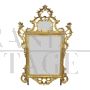 Large Louis XV mirror in carved and gilded wood, 18th century