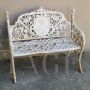 Pair of vintage cast iron garden benches