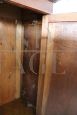Antique late 19th century rustic wardrobe in solid walnut