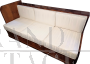 Post-Art Deco wooden sofa bed with storage, 1940s