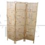 Vintage bamboo changing screen, 1980s
