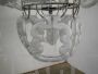 Mangiarotti chandelier for Vistosi in white Murano glass, 1960s