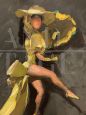 Cesare Ciani - painting of a dancer, contemporary art from the 60s