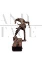 Giovanni Naglia - Bronze sculpture with a figure in dynamic movement