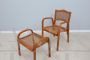 Vienna straw bench sofa and armchair set from the 1940s