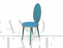 Vintage 1950s style teal dining set with gold accents