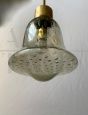 Pair of Murano suspension lamps signed Seguso, 1960