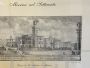 Antique print with Piazza Sant'Antonio in Messina, Italy 18th century