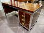 Ettore Sottsass style desk in steel and rosewood