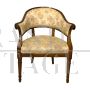 Antique Directory period armchair, cockpit shape