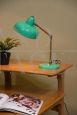 Vintage aqua green articulated table lamp