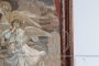 Antique tempera painting depicting angels, sketch for a 19th century fresco
