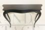 Black lacquered console table in antique style, Italy 1900s