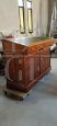 Vintage desk unit with roller shutter filing cabinet