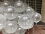 Mazzega chandelier with bubbles in Murano glass