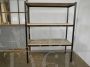 Industrial bookcase in iron and wood