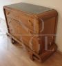 Art deco dresser in walnut