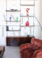 Italian design wall bookcase from the 60s