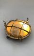 Foresti e Suardi naval ceiling or wall lamp in bronze, made in Italy