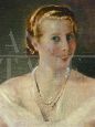 Portrait of Simone Mirat, painting by Ch. J. Watelet, 1935