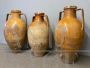 Set of 3 large antique amphorae jars