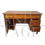 Richly inlaid antique style Lombard centre desk