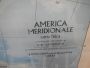 Vintage map of South America IGDA Officine Grafica Novara, 1975
