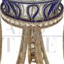Design side table covered with Murano glass beads and mirror details, late 19th century