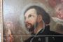 Antique painting with Saint Francis Xavier, oil on canvas, mid 18th century