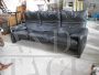Maralunga three-seater sofa by Vico Magistretti in black leather