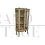 Antique-style Venetian display cabinet lacquered in gold