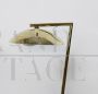 Table lamp in brass and white marble, 1970s