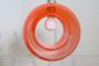 Orange Murano glass pendant light, Italian Space Age 1960s