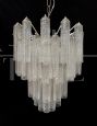 70's glass chandelier attributed to Venini