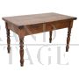 Antique walnut book-opening table from the mid 19th century