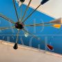 Original Sputnik chandelier by Stilnovo with 12 colored cone light points