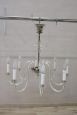 Vintage Murano glass chandelier with 8 lights, 1980s                           
                            