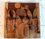 Large wooden panel with representation of the Nativity, 1980s